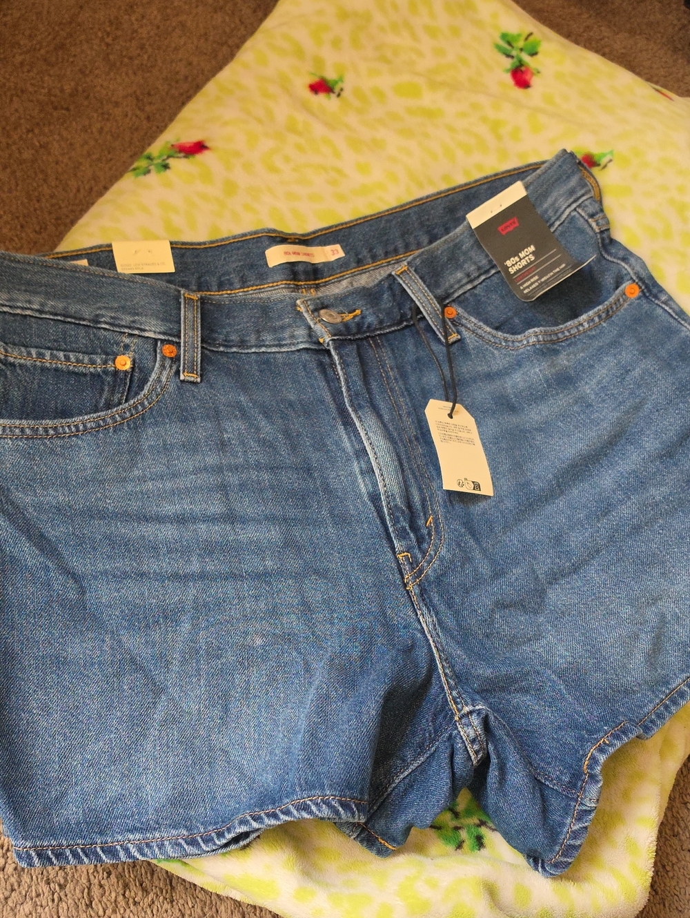 Woman's Blue Denim Jeans Shorts - Unbranded